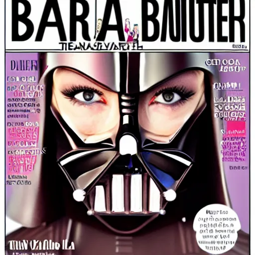 Image similar to Darth Vader Beauty Magazine