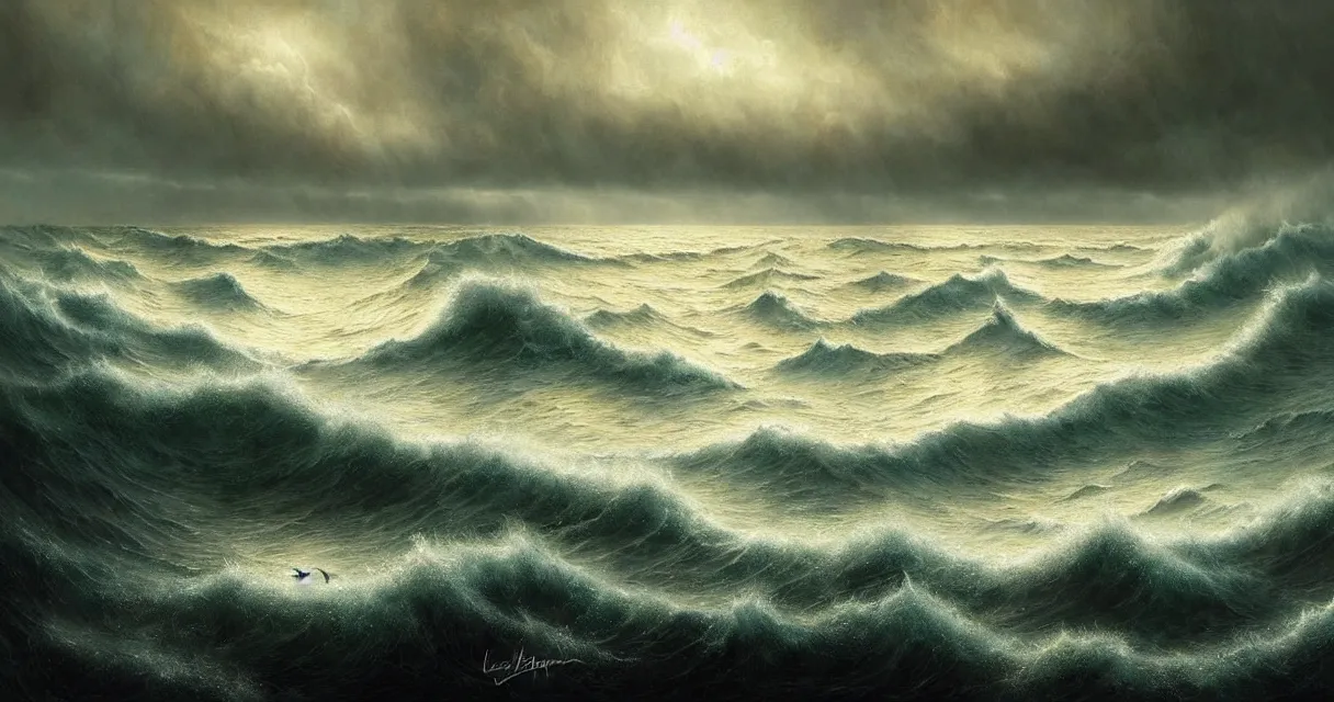 Image similar to epic professional digital art of startling hungry seascape coastline, faint golden moody atmospheric lighting, painted, intricate, detailed, detailed, foreboding, by leesha hannigan, wayne haag, reyna rochin, ignacio fernandez rios, mark ryden, iris van herpen,, epic, stunning, gorgeous, much wow, cinematic, masterpiece.