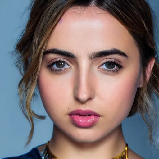 Image similar to ana de armas closeup portrait, 8k, ultra details, photo with bokeh,