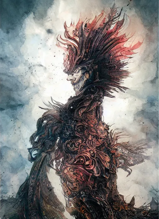 Image similar to portrait, A phoenix at the center of the universe, watercolor, dramatic lighting, cinematic, establishing shot, extremely high detail, foto realistic, cinematic lighting, pen and ink, intricate line drawings, by Yoshitaka Amano, Ruan Jia, Kentaro Miura, Artgerm, post processed, concept art, artstation, matte painting, style by eddie mendoza, raphael lacoste, alex ross