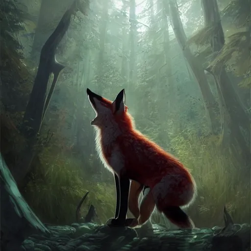 Prompt: Kitsune Fox playing big Harp in magical forest, magic the gathering artwork, D&D, fantasy, cinematic lighting, centered, symmetrical, highly detailed, digital painting, artstation, concept art, smooth, sharp focus, illustration, volumetric lighting, epic Composition, 8k, art by Akihiko Yoshida and Greg Rutkowski and Craig Mullins, heroic pose, oil painting, cgsociety