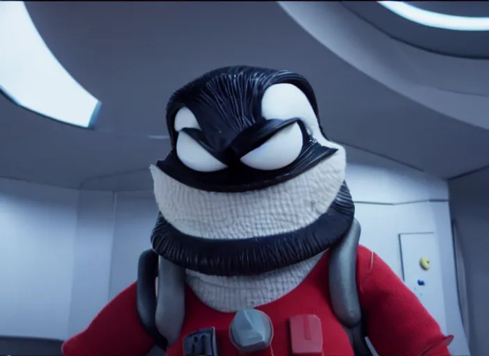 Image similar to film still of nibbler in the new scifi movie, 4 k