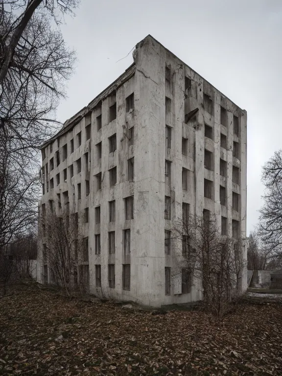 Image similar to soviet panel house, photo, extreme wide shot