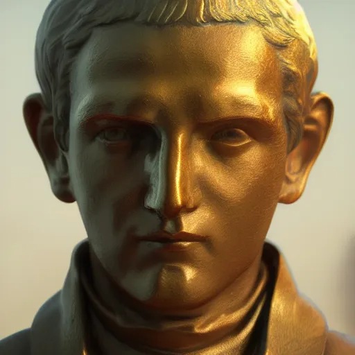 Image similar to portrait of russia bronze statue, reflect, 8 k uhd, unreal engine, octane render in the artstyle of finnian macmanus, john park and greg rutkowski