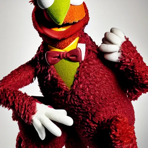 Prompt: studio portrait still of muppet!!!!! barney stinson!!!!!! as a muppet muppet as a muppet, 8 k, studio lighting, key light