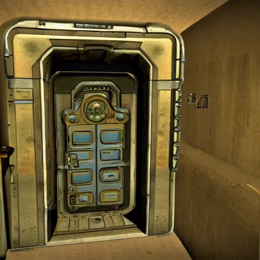 Prompt: fallout vault door