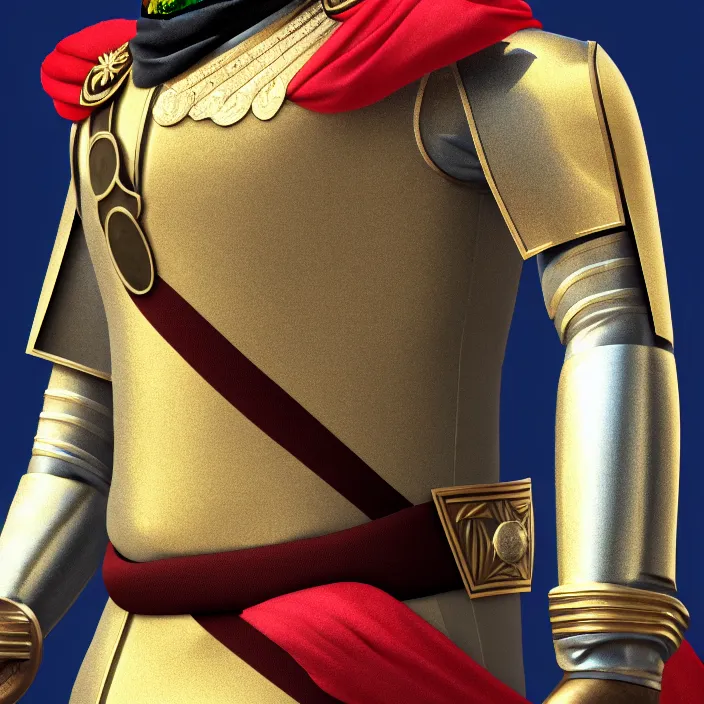 Image similar to portrait, captain falcon as sheik mohammad ruler of dubai, head and torso only, masterpiece, medieval arabia, sharp details, hd, 4 k