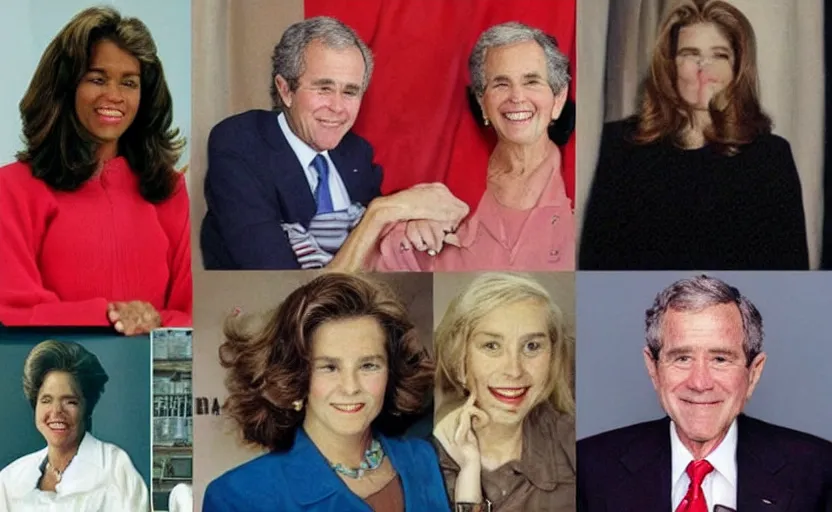 Image similar to “ george bush as a woman ”