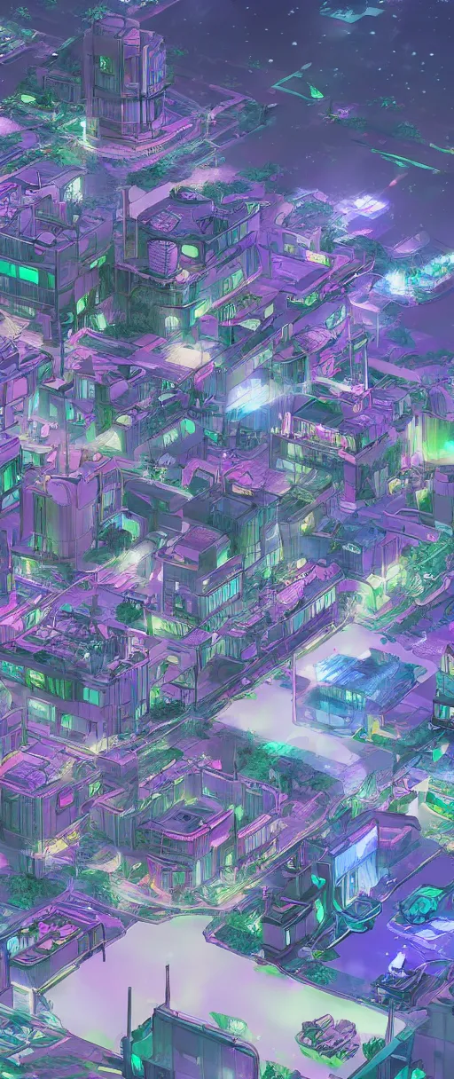 Image similar to a beautiful drawing of small section of a future funk space city, unreal engine