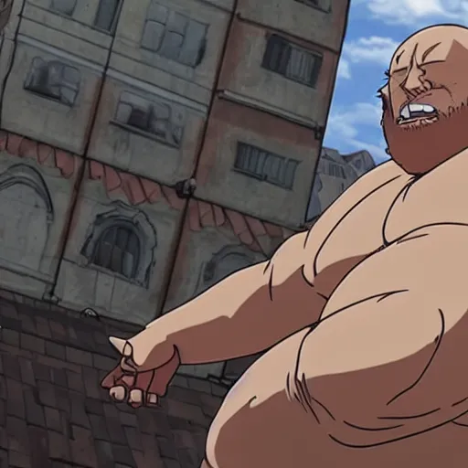 prompthunt: “ donald trump as an ugly titan, attack on titan