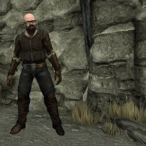 Image similar to walter white in skyrim