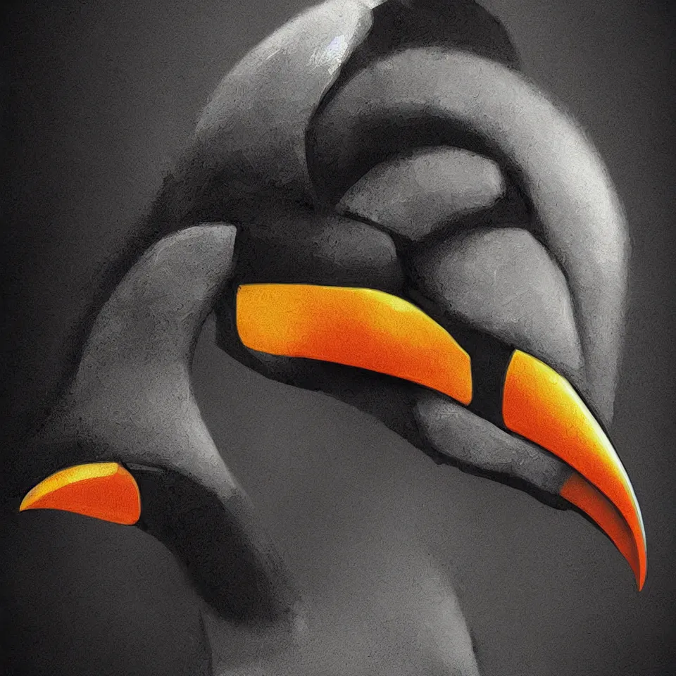 Image similar to portrait robot toucan, digital painting, digital art, beautiful, cinematic, 4 k, ultra hd, art by ben templesmith, dynamic lighting