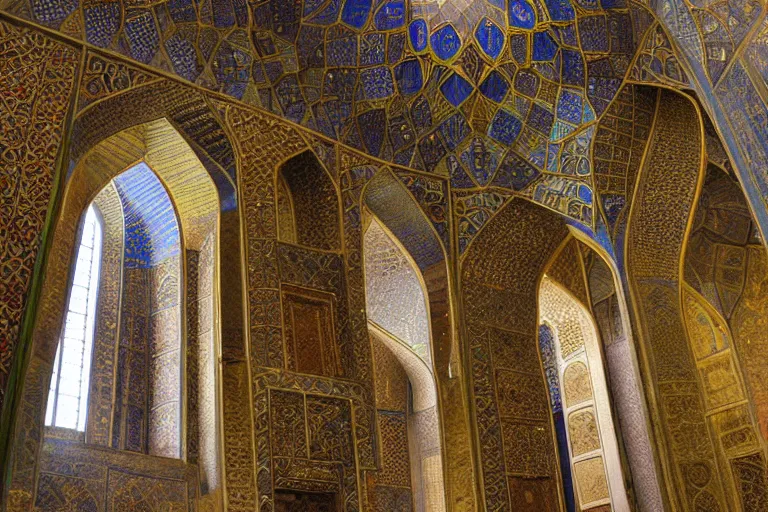 Image similar to award winning national geograph photograph of isfahan gothic cathedral