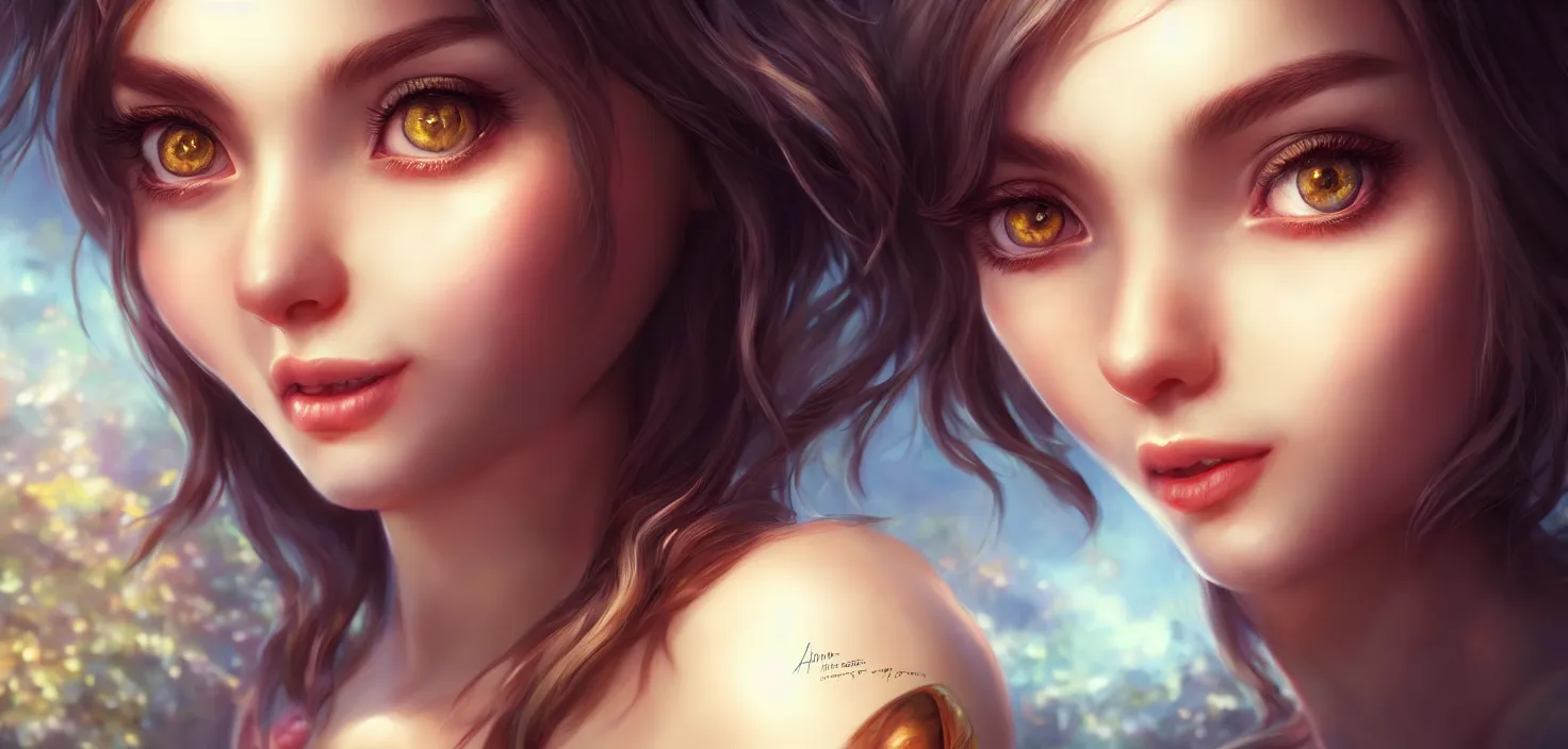 Image similar to вoll | | big eyes, sunny, dreamlike art, realistic shaded, smile, good looking, hyper details, 4 k realistic, cryengine, realistic shaded lighting poster by artgerm, ross tran, fuji choko, loish, 8 k resolution, trending on artstation, luxury