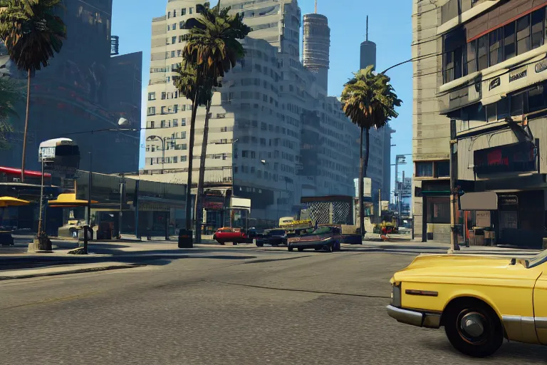 Prompt: screenshot of Grand Theft Auto 6: Houston, for ps5, Highly Detailed, Unreal engine 5, HD, 8k, GTX 3090,