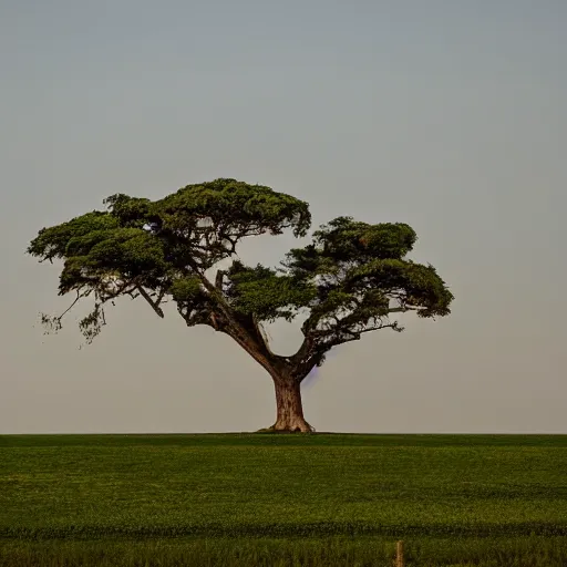 Prompt: the biggest tree in the horizon view