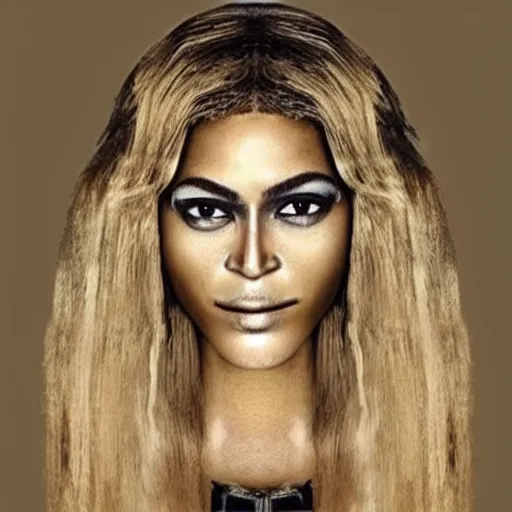 Image similar to bee with human face resembling beyonce