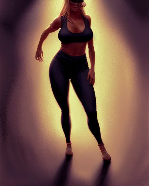 Prompt: highly detailed vfx portrait of, carmen electra in leggings by stephen bliss, chalk, unrealengine, greg rutkowski, loish, rhads, beeple, chalk, makoto shinkai and lois van baarle, ilya kuvshinov, rossdraws, tom bagshaw, basil gogos