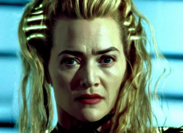 Image similar to film still of kate winslet as borg seven of nine borg 7 of 9 borg in star trek voyager