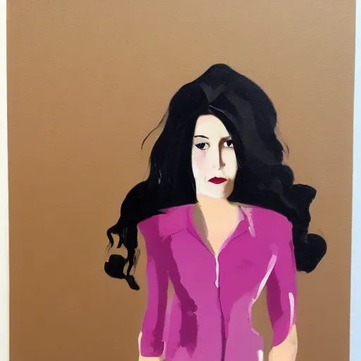 Image similar to hedgehog lady in the style of michael carson