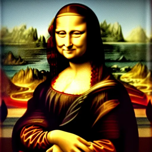 Image similar to mona lisa as the mona lisa