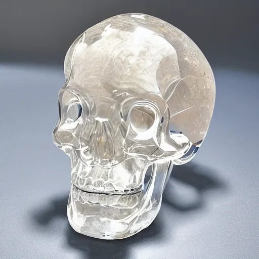 Image similar to crystal human head