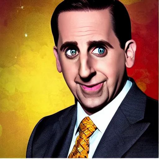 Image similar to Michael Scott as a Disney character