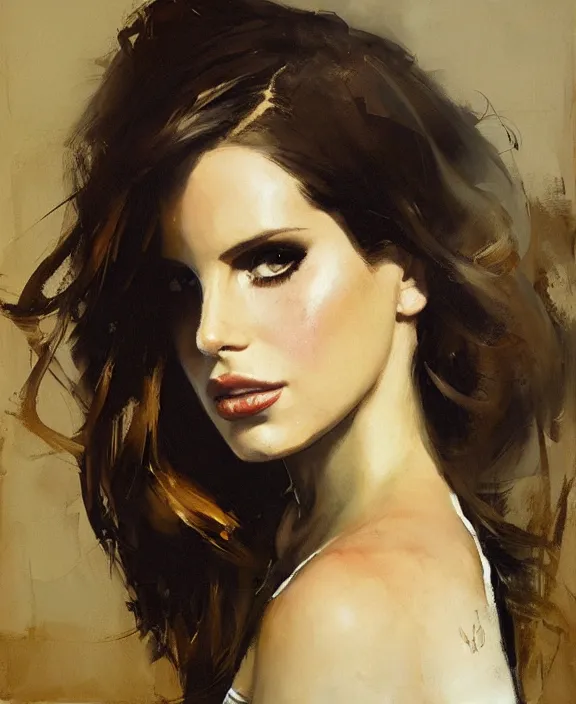 Image similar to lana del rey by jeremy mann