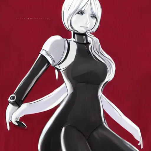 Prompt: full body portrait of 2B nier automata as trump wearing skintight clothes, trending on artstation, artstationHD, artstationHQ