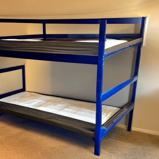 Image similar to a racecar bunkbed, craigslist photo