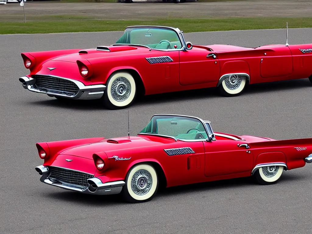 Prompt: 1957 Ford Thunderbird