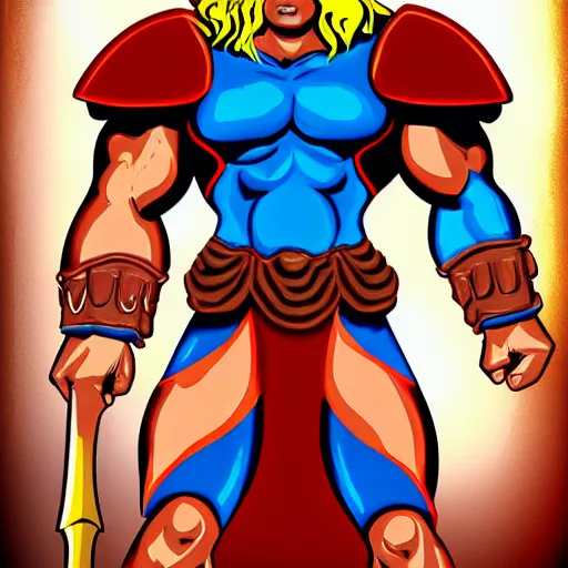 Image similar to he - man digital painting