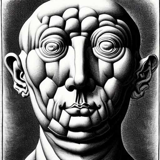 Prompt: grainy spray effect super conceptual post - mortem monumental portrait made by escher and william blake, highly conceptual art, intricate detailed painting, illustration sharp geometric detail, vector sharp graphic, controversial, manga 1 9 9 0