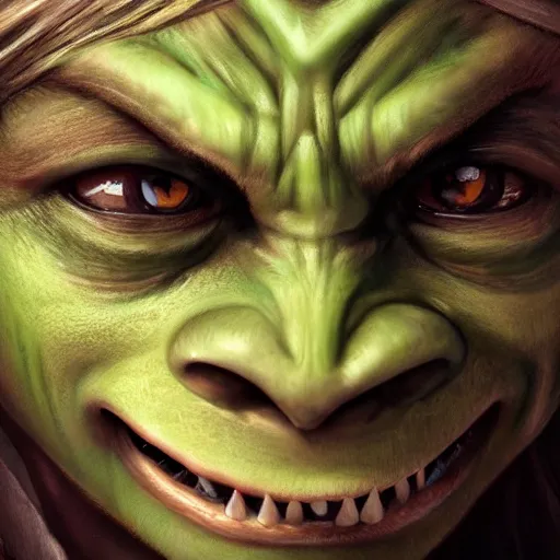 Image similar to a detailed portrait of a child orc boy, fantasy art illustration, incredibly highly detailed and realistic, 8 k, sharp focus