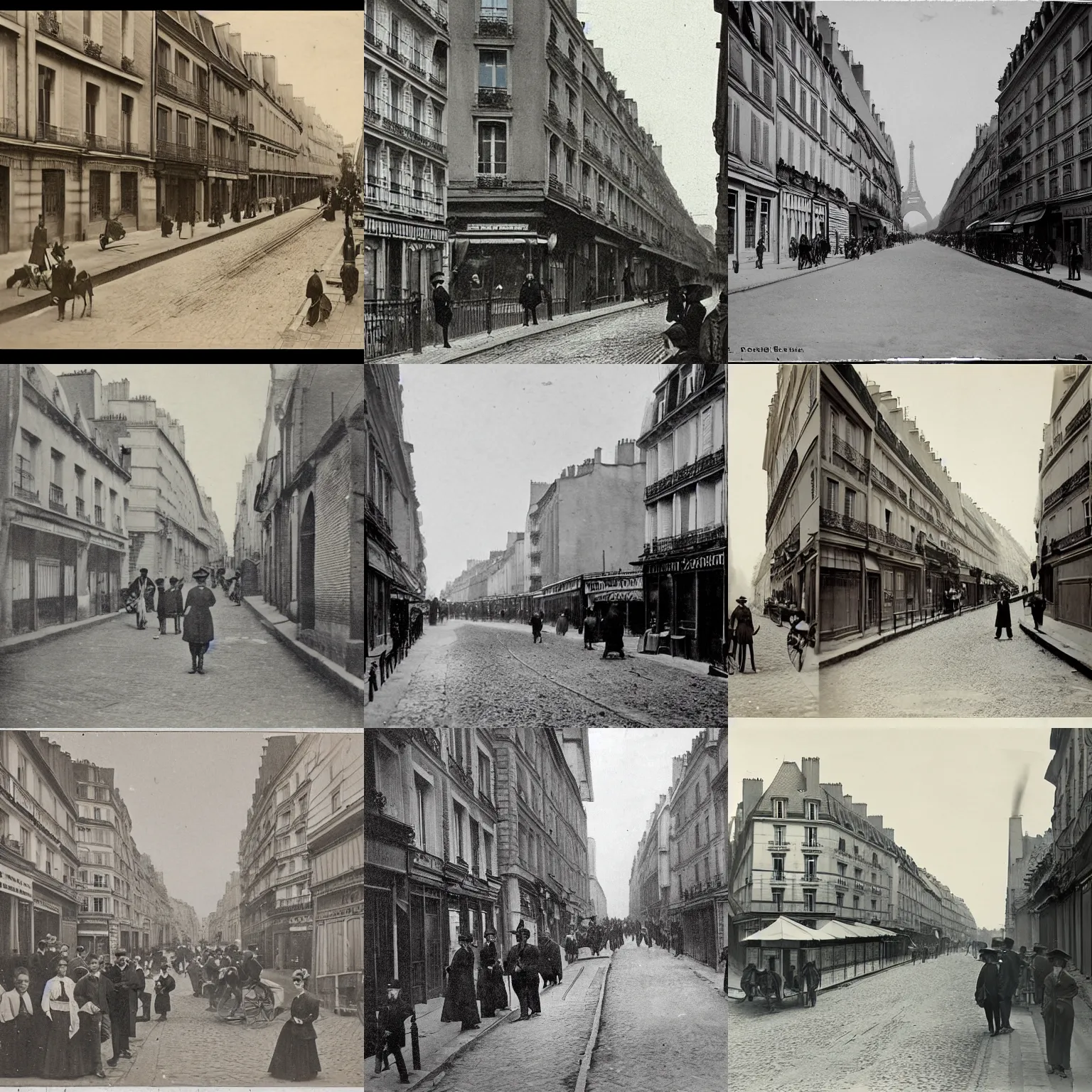 Prompt: 1 8 8 0 s photo of a paris street