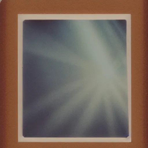 Prompt: sunbeams dust powder polaroid