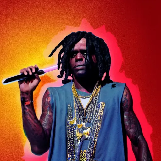Image similar to chief keef as god digital art 4 k detailed super realistic