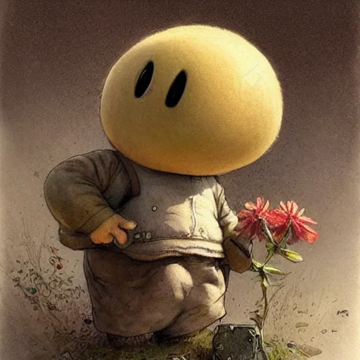 Image similar to ( ( ( ( ( shy guy ) ) ) ) ) by jean - baptiste monge!!!!!!!!!!!!!!!!!!!!!!!!!!!