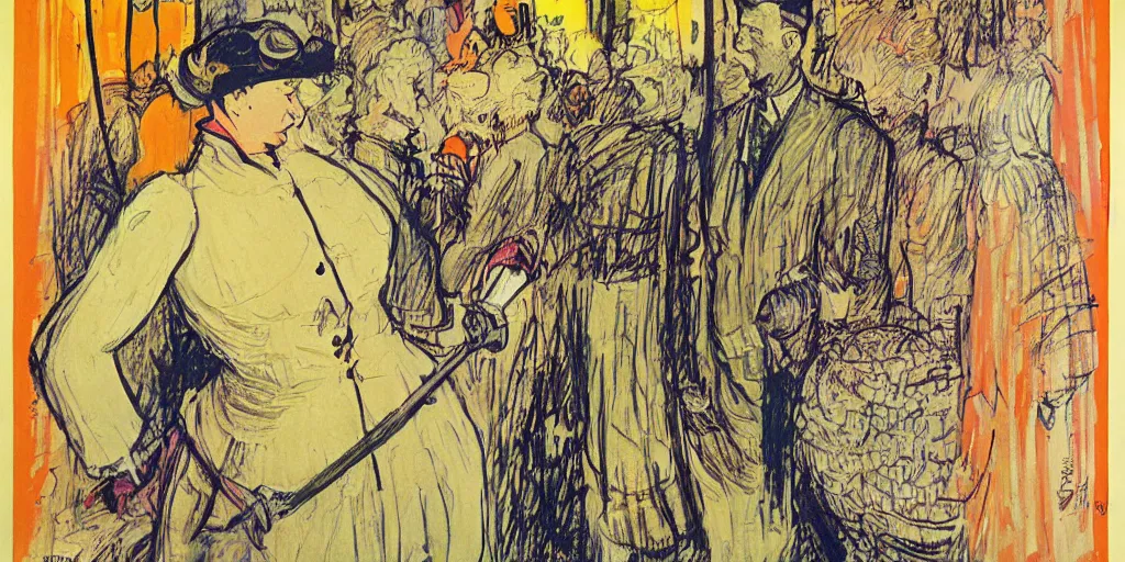 Prompt: toulous - lautrec poster, colorful, detailed