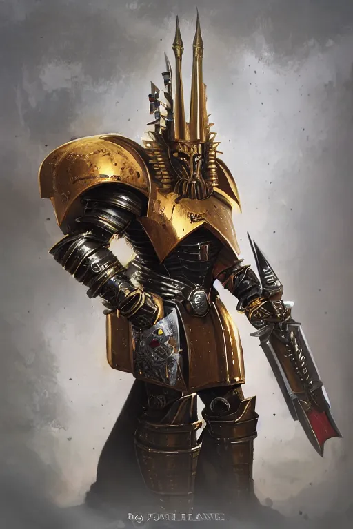 Image similar to queen portrait heros warhammer 4 0 k horus heresy fanart - the primarchs emperor by johannes helgeson animated with vfx concept artist & illustrator global illumination ray tracing hdr fanart arstation zbrush central hardmesh 8 k octane renderer comics stylized