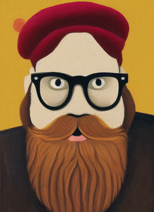 bearded ginger man with glasses, a beautiful painting | Stable ...