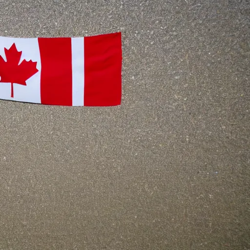 Image similar to the new flag of canada. simple