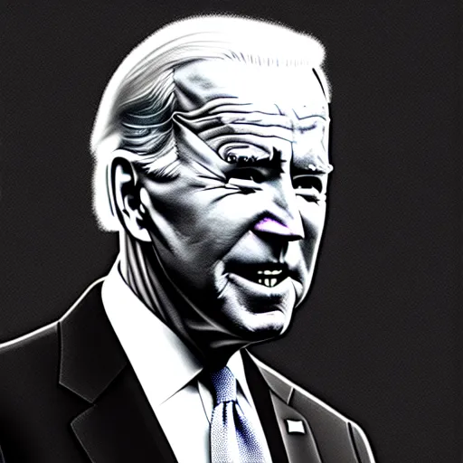 Prompt: Joe Biden and everywhere at the end of time by the Caretaker, artwork by Ivan Seal, abstract, dementia, 8k, high definition, highly detailed