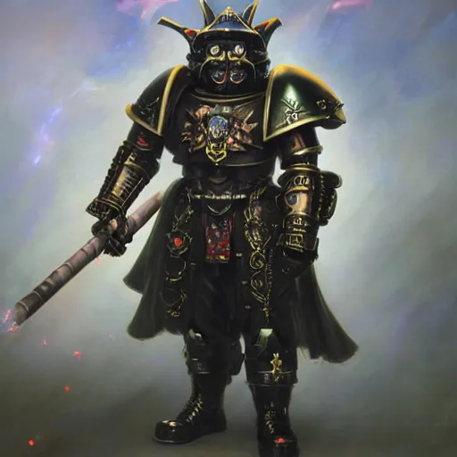 Prompt: wearing warhammer 4 0 k champion black armor, anthropomorphic shiba inu, shiba inu face, stuning 3 d render, masterpiece, glowing aura, by donato giancola and greg rutkowski and wayne barlow and zdzisław beksinski, realistic face