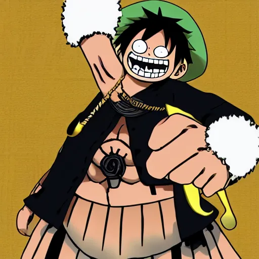 Image similar to bartholomew kuma [ from onepiece anime ]