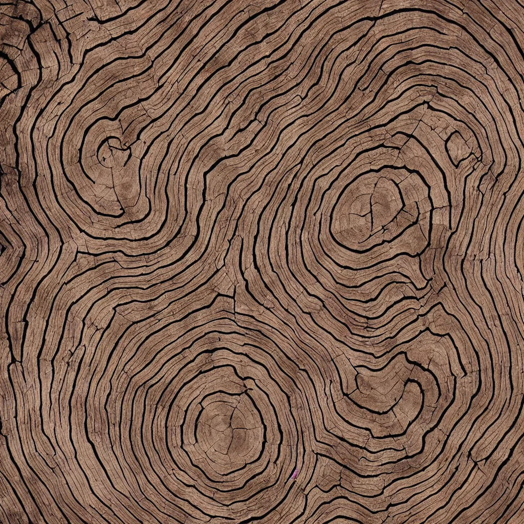 Image similar to tree rings in a square shape, 8 k