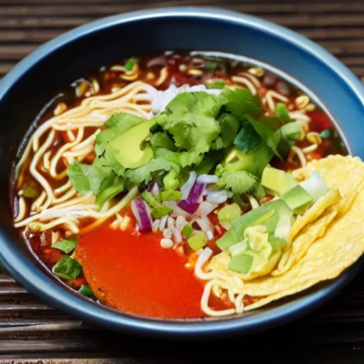 Prompt: taco ramen