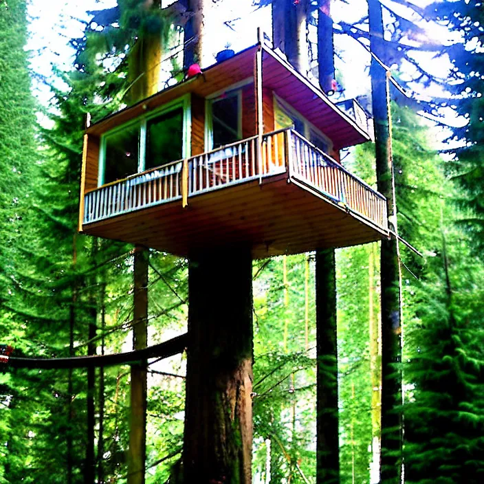 Image similar to mobile home tree house at vanvcouver,british columbia,canada