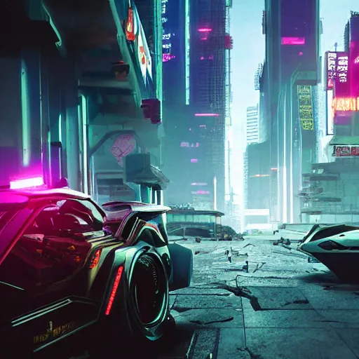 Prompt: bad cyberpunk 2 0 7 7 concept art