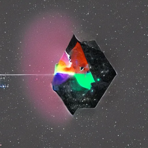 Prompt: the dark side of the moon as a giant megalopolis